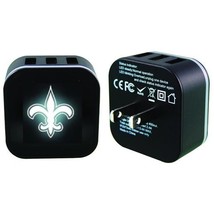 New Orleans Saints NFL 2717 LED Nightlight with 3 USB Charging Ports - $19.80