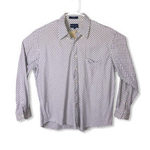 Alan Flusser Men’s Checkered Long Sleeve Button Front Shirt XL - £10.38 GBP