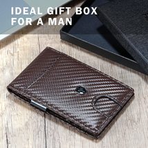 Tipmile Mens Wallet Slim Minimalist Leather Card Holder Wallets RFID Blo... - $39.98