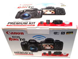 Canon EOS Rebel T6 Digital SLR Camera Premium Kit EF-S 18-55mm & EF 75-300mm - $432.46