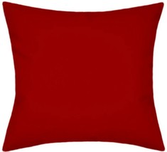 Sunbrella Canvas Jockey Red Indoor/Outdoor Solid Pillow - £23.45 GBP+