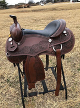 STG Premium Western Horse Pleasure Saddle Riding/Showman Saddle 12&quot; to 16&quot; - £323.54 GBP+