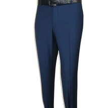 Men Suit BERLUSCONI Turkey Italian Wool 180's Single Breasted K442-12 Navy image 13
