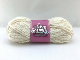 I Love This Chunky Yarn! Super Soft Acrylic Yarn - Partial Skein Sand Frost - $6.60