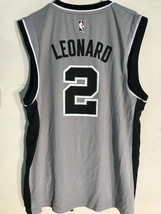 Adidas NBA Jersey San Antonio Spurs Kawhi Leonard Grey sz 2XL - $12.86