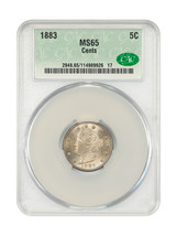 1883 5C CACG MS65 (With CENTS) - £610.77 GBP