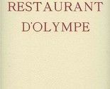 Le Restaurant D&#39;Olympe Menu Paris France Signed 1980&#39;s Olympe &amp; Albert N... - $126.72