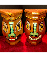 A pair of two hand-painted totem pole wall decor - £34.95 GBP