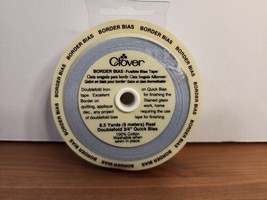 Clover Baby Blue Fusible Border Bias Tape 6.5 yards 3/4” Width Cotton Quick Bias - £11.67 GBP