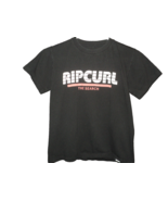 Rip Curl The Search T-Shirt Boy&#39;s Size S Black Short Sleeves Cotton - £16.96 GBP