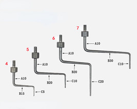 Z type Tip M2.5 Needle Point Contact Points for Depth Gauge Dial Indicators - £7.07 GBP+