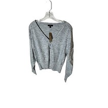NWT marbled gray Henley sweater-medium - $42.00