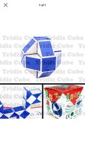ShengShou Magic Snake White and Blue Twist Puzzle Twisty Toy - US SELLER - - £11.07 GBP
