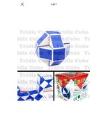 ShengShou Magic Snake White and Blue Twist Puzzle Twisty Toy - US SELLER - - £11.03 GBP