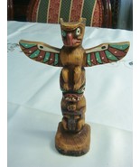 Totem from Alaska, Paperweight Figurine 6 1/2&quot; Tall resine [pprweight] - $469.95 MXN
