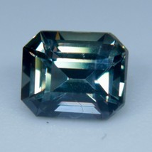 Natural Green Sapphire | Emerald Cut | 0.77 Carat | 5.33×4.38×3.56 mm | Loose Sa - £358.88 GBP