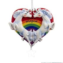 Love is Magical Rainbow Heart Unicorn Ornament A1944 - $14.98