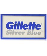 25 Gillette Silver Blue Double Edge Razor Blades Made in Russia by 7 O&#39;c... - £5.89 GBP