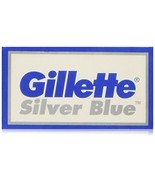 25 Gillette Silver Blue Double Edge Razor Blades Made in Russia by 7 O&#39;c... - $7.49