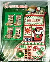 1982 McNeil 4 in 1 Christmas Stocking Cross Stitch  Kit 8108  - £14.23 GBP