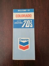 Colorado Road Map Courtesy of Chevron 1970 Edition - £10.78 GBP
