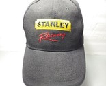 STANLEY RACING STITCHED LOGO BLACK ADJUSTABLE BASEBALL HAT CAP PRE-OWNED  - $8.42