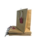 17 Ct. Wondershop Gift Bags Bulk Set Wood Grain Buffalo Plaid Tags Party... - $301.74 MXN
