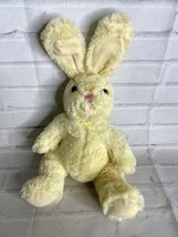 Burton Burton Bunny Rabbit Yellow Polka Dot Bow Plush Toy Stuffed Animal Easter - $54.45