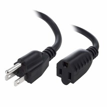 16Awg Power Extension Cord Cable, Black 2-Feet, Cne592138 - £14.11 GBP