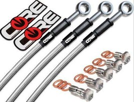 Brake Lines for Honda CBR600RR (Non-ABS) 2013-2021 Front Rear Natural Stainless - £128.17 GBP