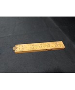 Vintage 24&quot; Stanley No. 68 Brass &amp; Box Wood Folding Carpenter Rule Hand ... - $348.38 MXN