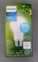 Philips Ultra Efficient Dimmable Daylight Frosted LED Bulb 60W A19 Mediu... - $10.99