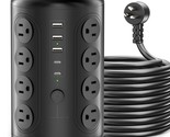 Power Strip Tower With 16 Outlets And 5 Usb Ports (2 Usb-C), 1875W 1500J... - $62.99