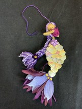 Handmade Purple Mermaid Ornament Christmas Holiday Yule Decoration Craft... - £11.84 GBP