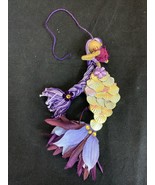 Handmade Purple Mermaid Ornament Christmas Holiday Yule Decoration Craft... - $14.85