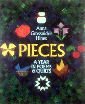 [SIGNED] Pieces: A Year in Poems and Quilts by Anna Grossnickle Hines - £9.10 GBP