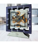 CANADA LINE DESK CLOCK SQUARE (HYBRID WALL) 10 INCH WHITE FARMHOUSE - $79.99