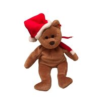 Ty Beanie Baby Christmas Santa Hat Teddy Bear 1997 - $6.72