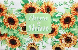 Set of 2 Kitchen Fabric Thin Placemats (11&quot;x17&quot;) SUNFLOWERS, CHOOSE TO S... - £9.35 GBP