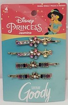 Disney Princess Jasmine  Slideproof Rhinestone Bobby Pins 4 Count All Hair Type - £13.22 GBP