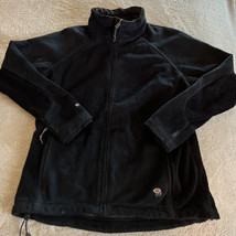 Mountain Hardware Womens Black Soft Shell Fleece Windstopper Jacket Pockets M - £43.07 GBP