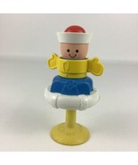 Fisher Price Suction Cup Sailor High Chair Rattle Vintage 1984 Squeak Ba... - £15.22 GBP