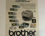 1997 Brother Printer Print Ad Advertisement Vintage Pa2 - $5.93