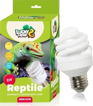 Lucky Herp Mini Uva Uvb Reptile Light 5.0 5W, Uvb Bulb For All Tropical And Sub - £18.80 GBP