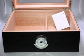 Fame Ford (H.K) LTD Black Humidor with Hydrometer 10" L Xx 8.5" W x 4.25" H image 11