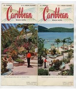 Caribbean Beach Hotel Brochure &amp; Tariffs St Thomas US Virgin Islands 196... - £21.80 GBP