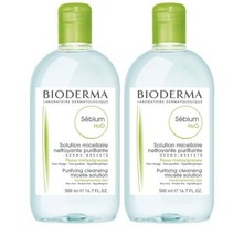 Set Of 2 Bioderma Sebium H2O Purifying Micellar Solution Combo &amp; Oily 16.7 OZ - £14.48 GBP