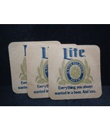 Miller Lite Beer Coaster Everything you always wanted in a beer vintage ... - $5.94