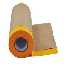 Paint Masking Paper with Adhesive 12 in x 50 feet Automotive Best Painters Paper - £27.16 GBP