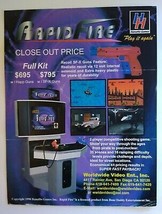 HanaHo Rapid Fire Arcade FLYER Video Game Original Art Print Sheet 1998 Folded - £14.94 GBP